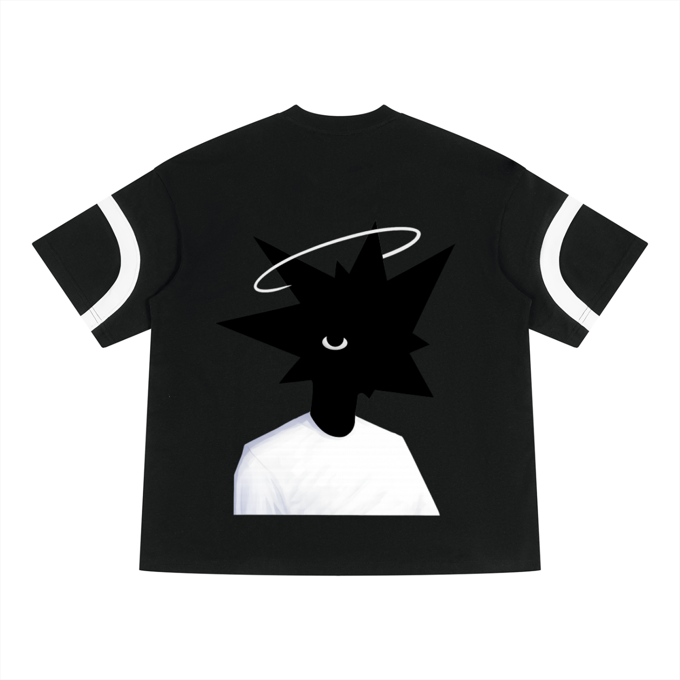 Unisex Color Block V-Neck T-Shirt