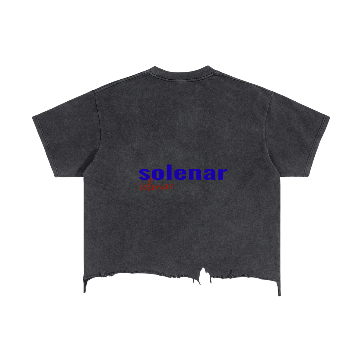 Falling Distressed Hem T-Shirt