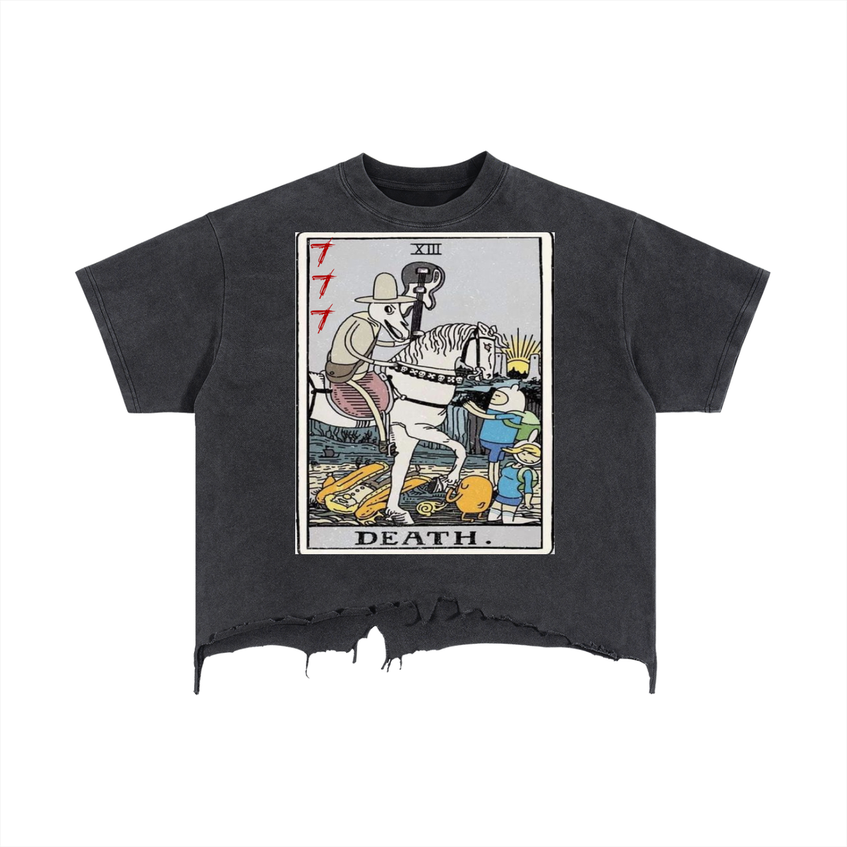 Tarot Distressed Hem T-Shirt