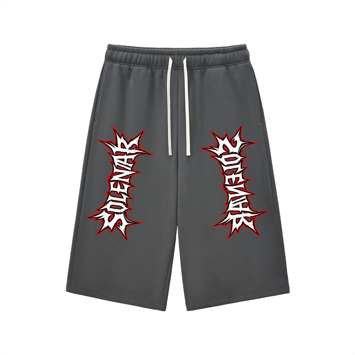 Relaxed Drawstring Three-quarter Sweatpants