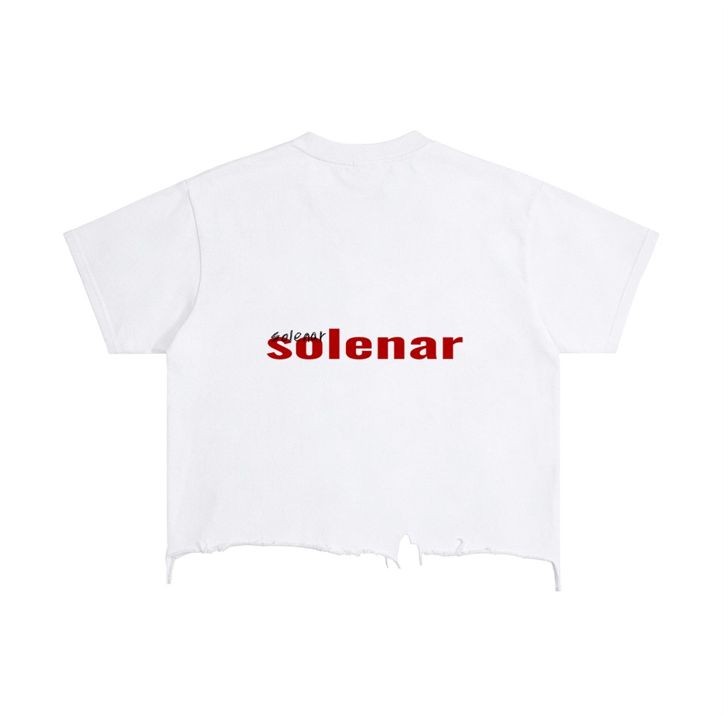 who am eye Distressed Hem T-Shirt