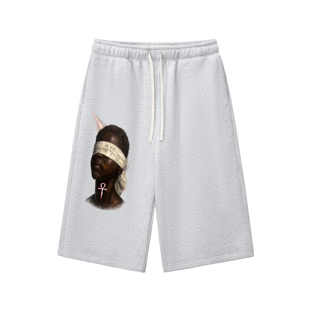Relaxed Drawstring Three-quarter Sweatpants