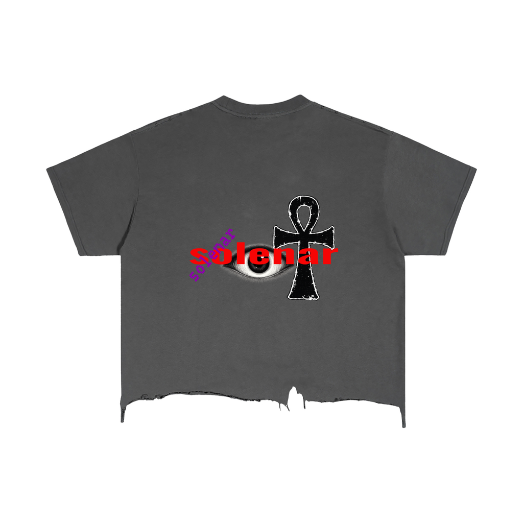Vintage Wash Boxy Distressed Hem T-Shirt