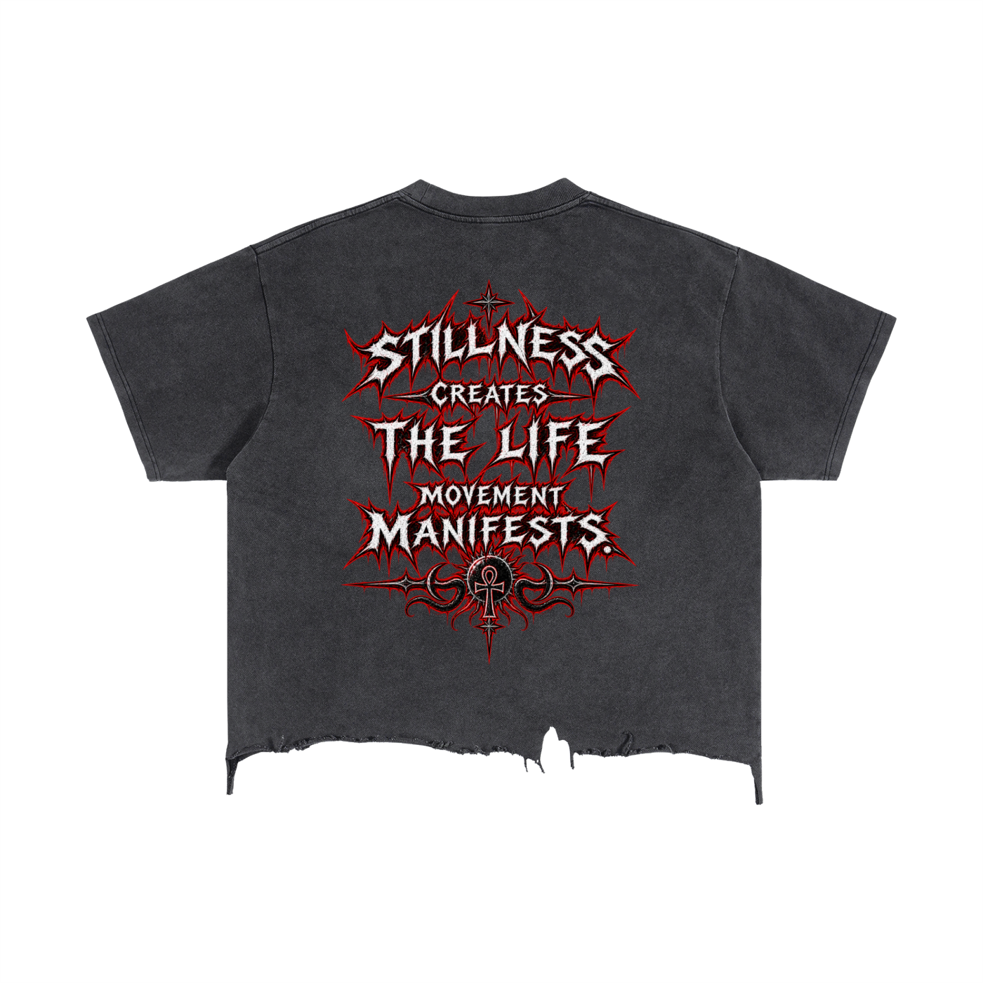 Stoic Vintage Wash Boxy Distressed Hem T-Shirt