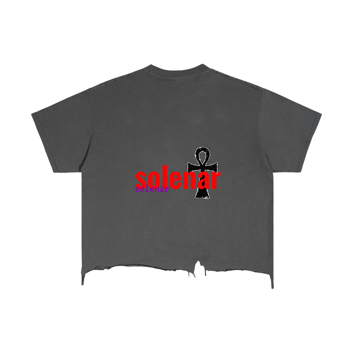Vintage Wash Boxy Distressed Hem T-Shirt