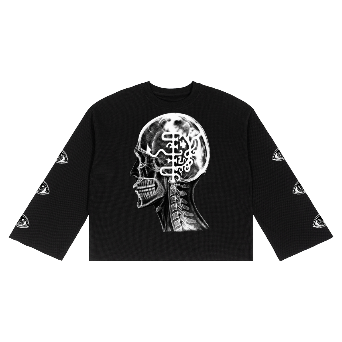 Unisex Waffle Raw Edge T-Shirt