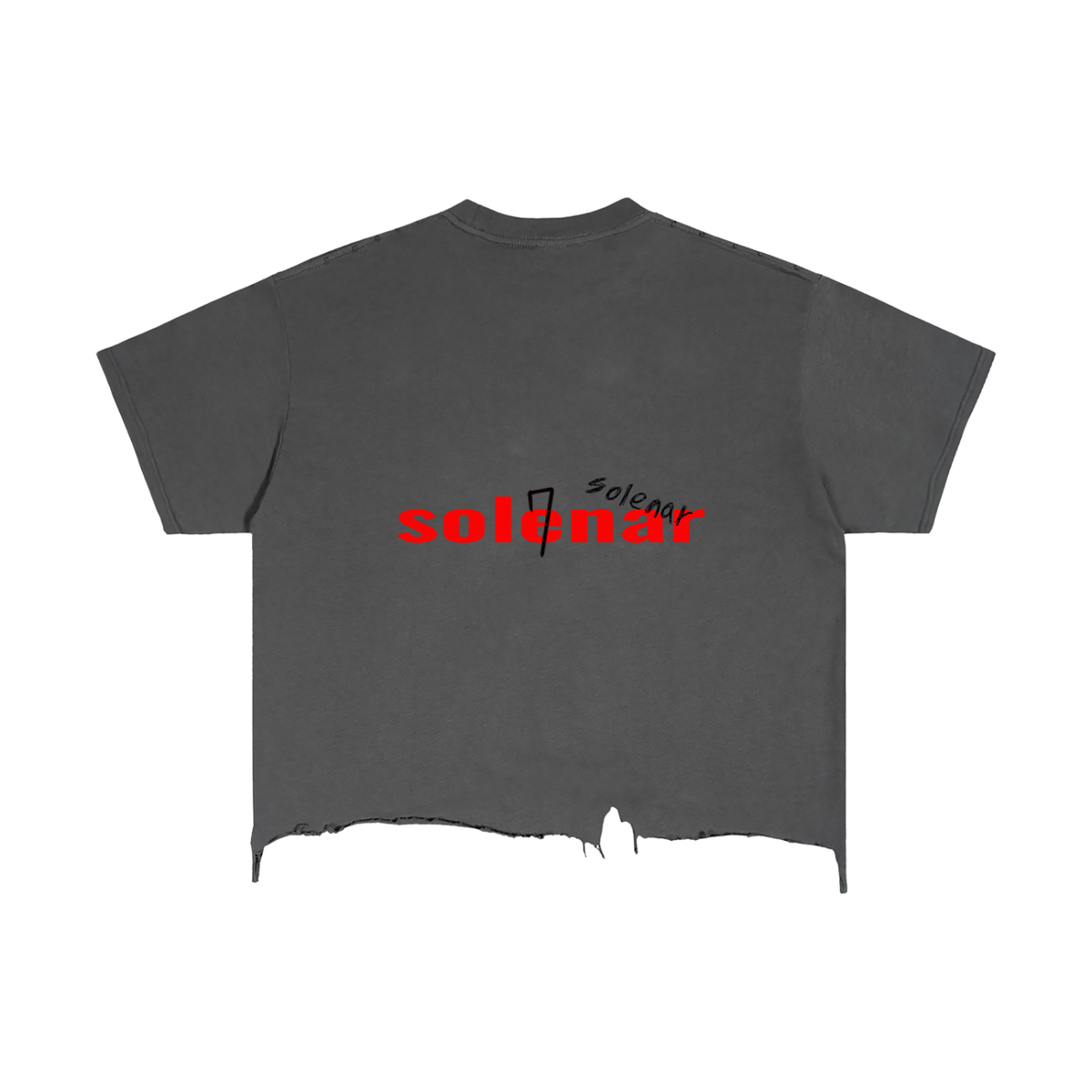 Vintage Wash Boxy Distressed Hem T-Shirt