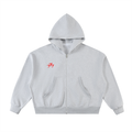 Triple 7 Fleeced Full-Zip Boxy Hoodie