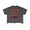 Stoic Vintage Wash Boxy Distressed Hem T-Shirt