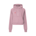 Woman Cropped Half-Zip Hoodie