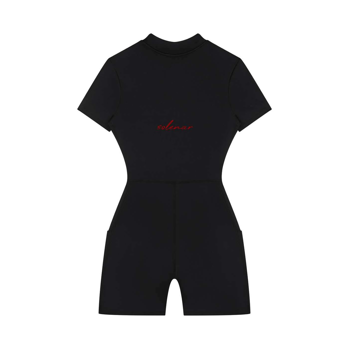 Women's Quarter-Zip Short Sleeve Romper