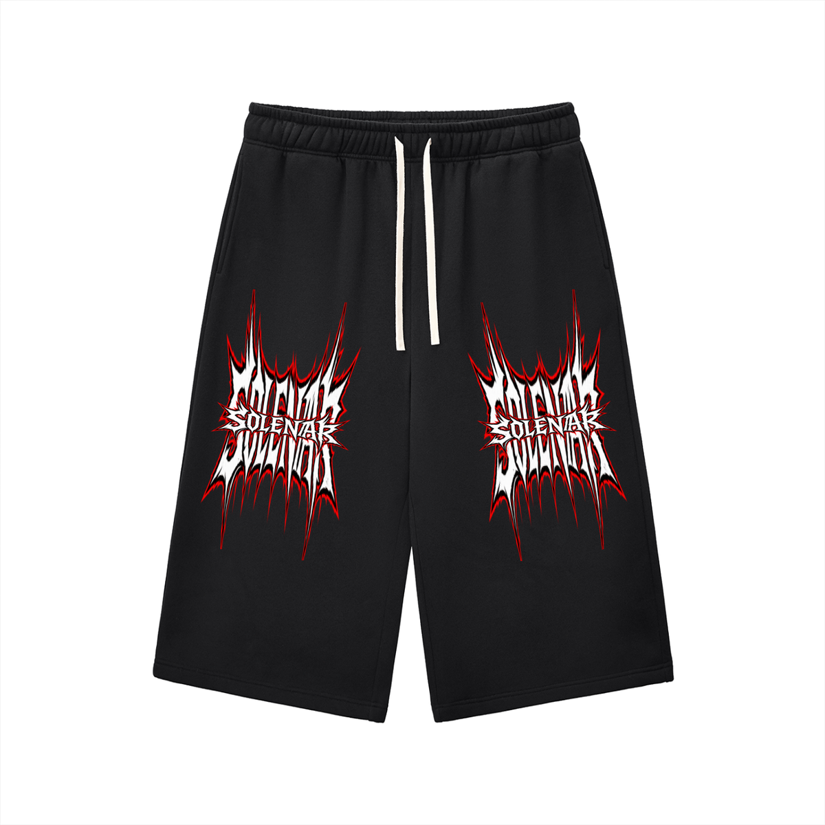 Relaxed Drawstring Three-quarter Sweatpants