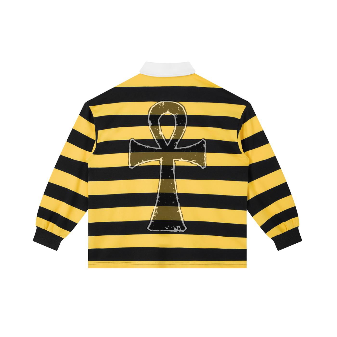 Color Block Stripe Polo Shirt