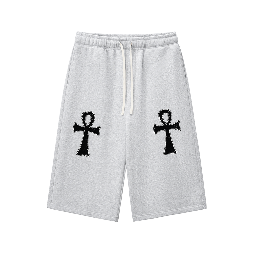 Ankh Relaxed Drawstring Three-quarter Sweatpants