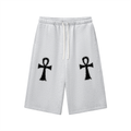 Ankh Relaxed Drawstring Three-quarter Sweatpants