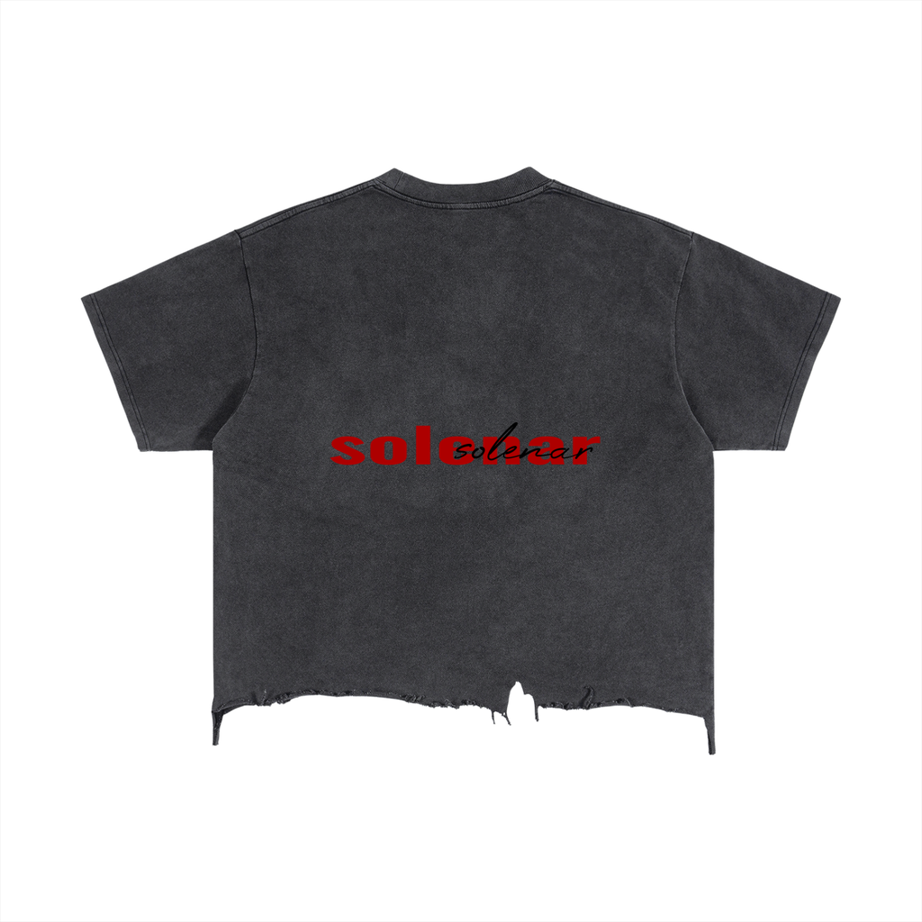 War With Waves Distressed Hem T-Shirt