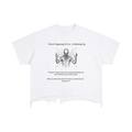 Vintage Wash Boxy Distressed Hem T-Shirt