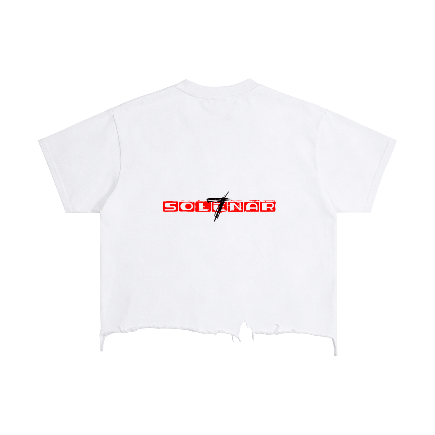Vintage Wash Boxy Distressed Hem T-Shirt