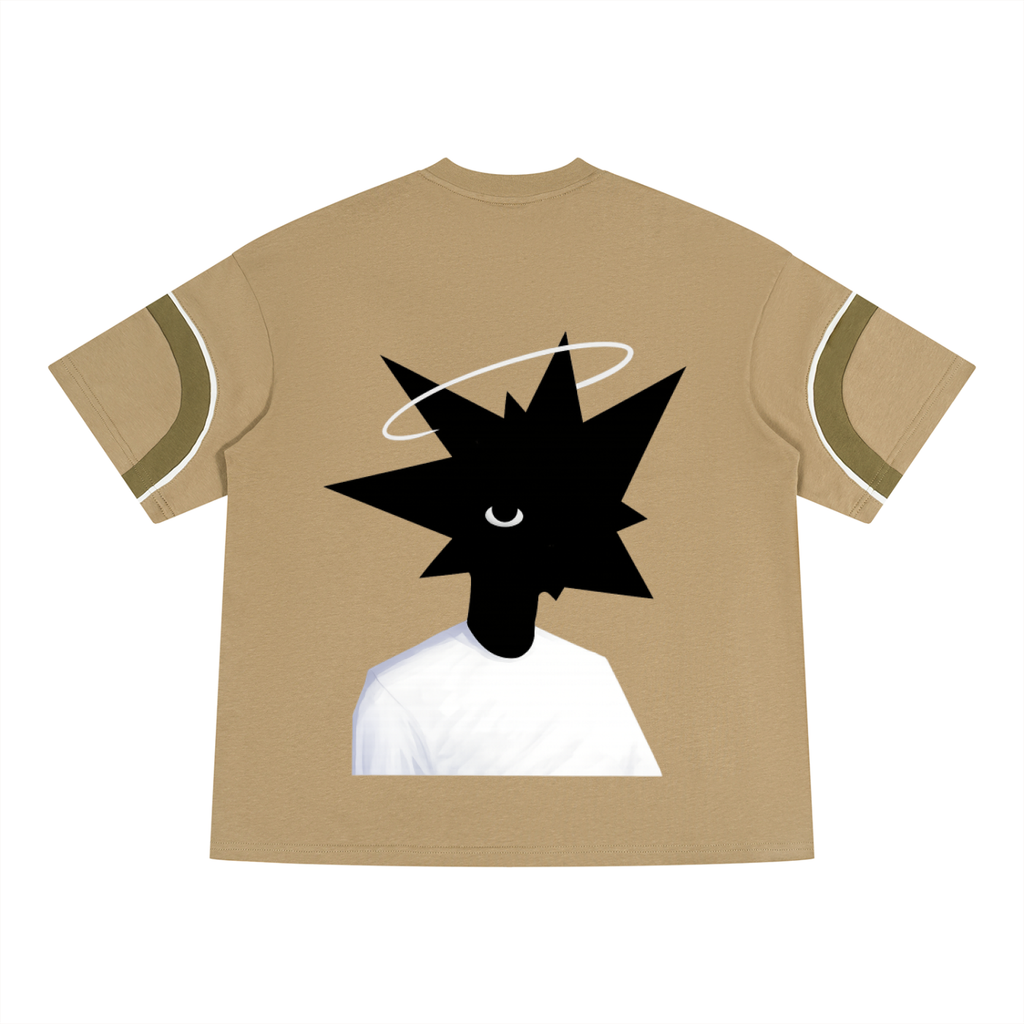 Unisex Color Block V-Neck T-Shirt